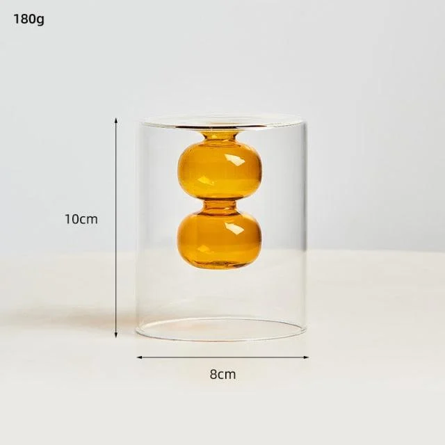 NordicDualColorTransparentVase-Homeko12 Nordic Dual Color Transparent Vase - Homeko