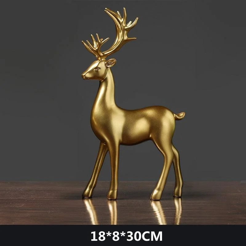 NordicGoldenDeer-Homeko4 Nordic Golden Deer - Homeko