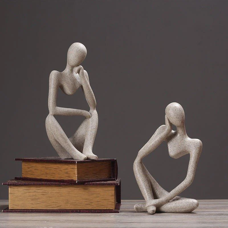 Nordic Abstract Thinker Statue -