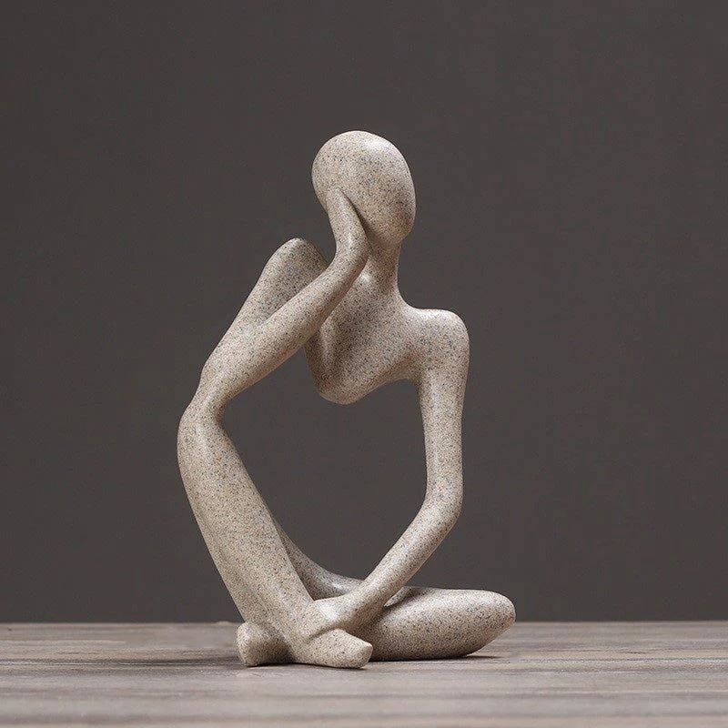 Nordic Abstract Thinker Statue -