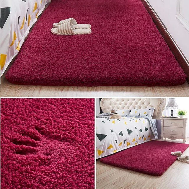 Nordic_Brown_Burgundy_Fluffy_Carpet_Small_Large_Bedroom_Rug_Living_Room_-_-4351957 Nordic Brown Burgundy Fluffy Carpet Small Large Bedroom Rug Living Room -