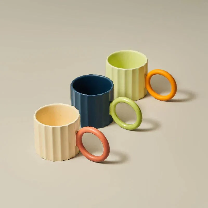 Nordic Corrugated Design Coffee Mug -