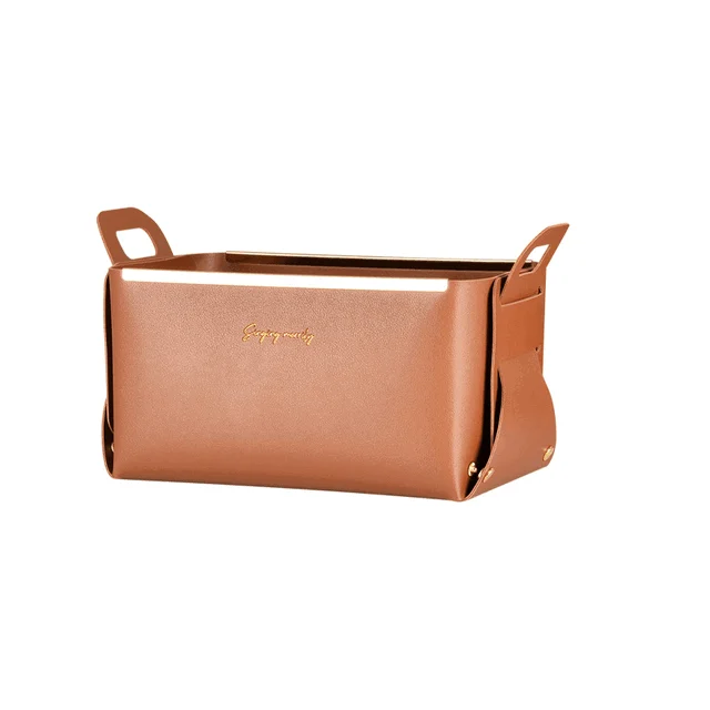 Nordic_Faux_Leather_Basket_-_-4353460 Nordic Faux Leather Basket -