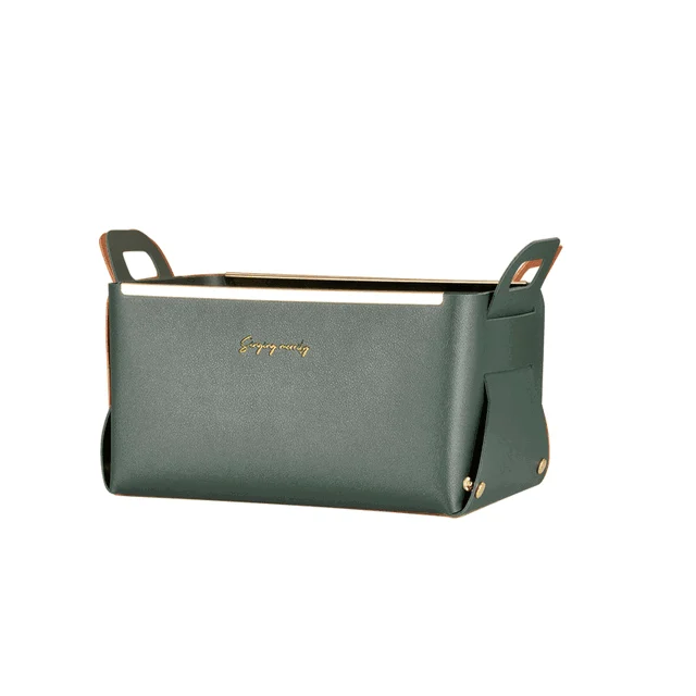 Nordic_Faux_Leather_Basket_-_-4353474 Nordic Faux Leather Basket -