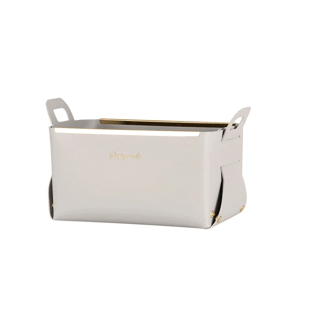 Nordic_Faux_Leather_Basket_-_-4353477 Nordic Faux Leather Basket -
