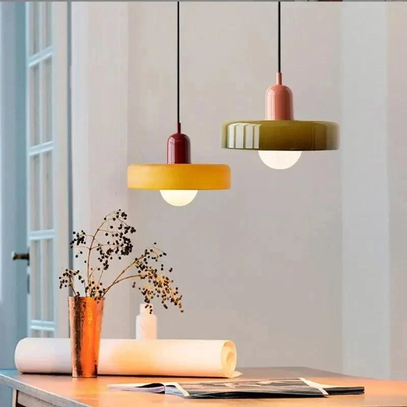 Nordic Glass Round Pendant Ceiling Lamp -
