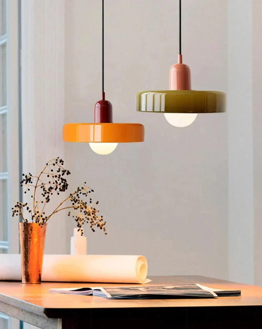 Nordic Glass Round Pendant Ceiling Lamp -