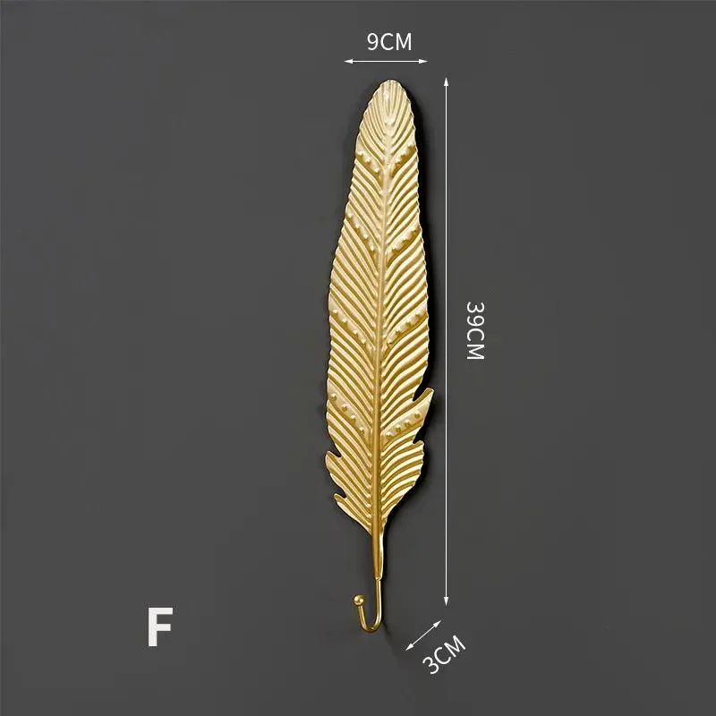 Nordic_Gold_Leaf_Wall_Hook_Stylish_Hanging_Storage_Rack_-_-4354332 Nordic Gold Leaf Wall Hook: Stylish Hanging Storage Rack -
