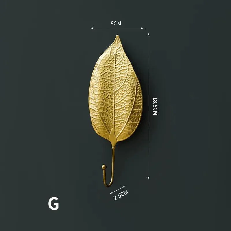 Nordic_Gold_Leaf_Wall_Hook_Stylish_Hanging_Storage_Rack_-_-4354335 Nordic Gold Leaf Wall Hook: Stylish Hanging Storage Rack -