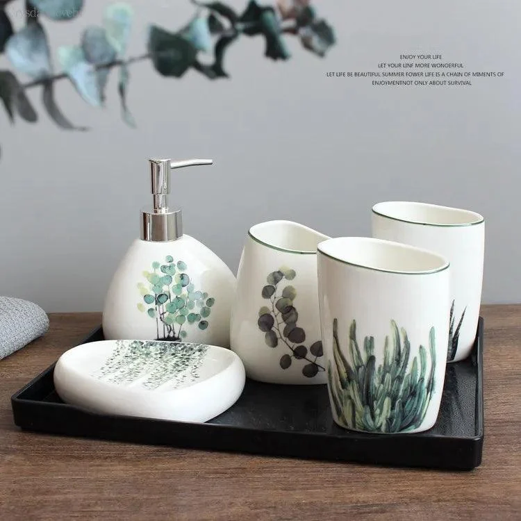 Nordic_Green_Plants_Ceramic_Bath_Set_Elegant_Bathroom_Accessories_-_-4354417 Nordic Green Plants Ceramic Bath Set: Elegant Bathroom Accessories -