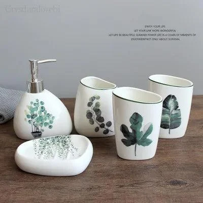 Nordic_Green_Plants_Ceramic_Bath_Set_Elegant_Bathroom_Accessories_-_-4354420 Nordic Green Plants Ceramic Bath Set: Elegant Bathroom Accessories -