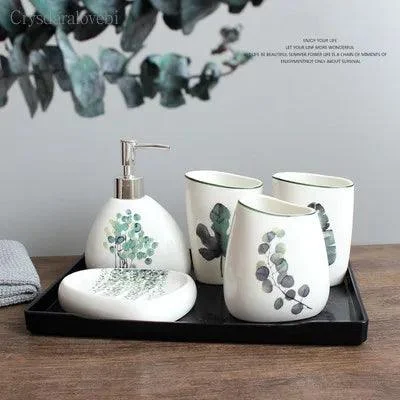 Nordic_Green_Plants_Ceramic_Bath_Set_Elegant_Bathroom_Accessories_-_-4354462 Nordic Green Plants Ceramic Bath Set: Elegant Bathroom Accessories -