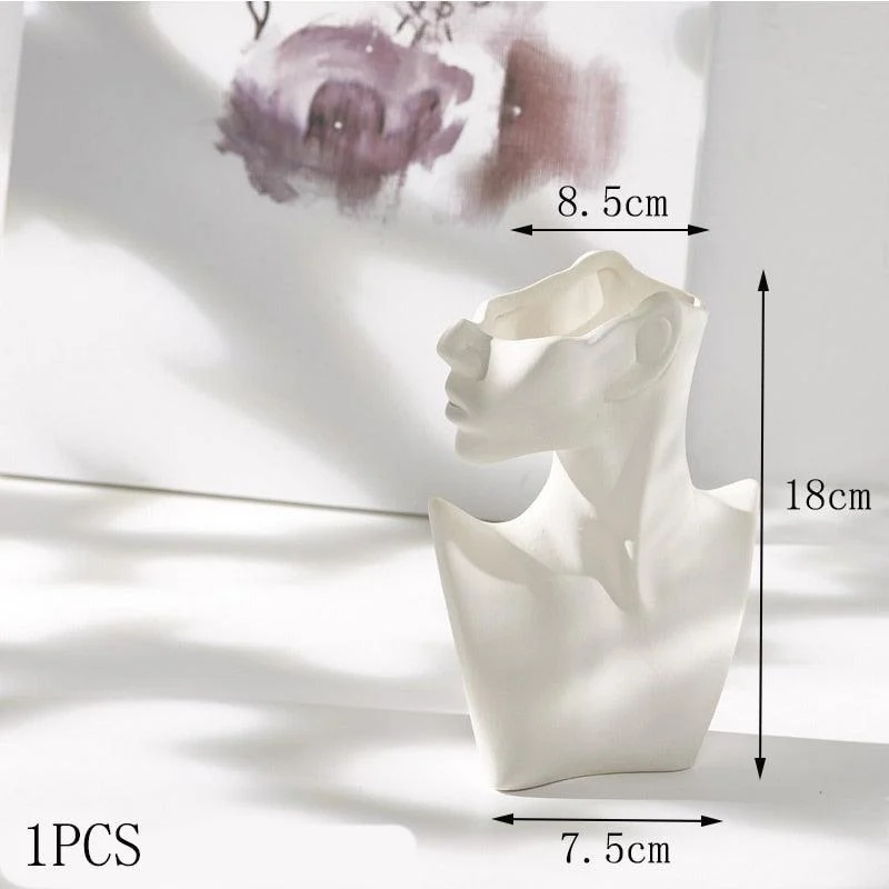 Nordic_Head_Flower_Vase_-_-4354610 Nordic Head Flower Vase -