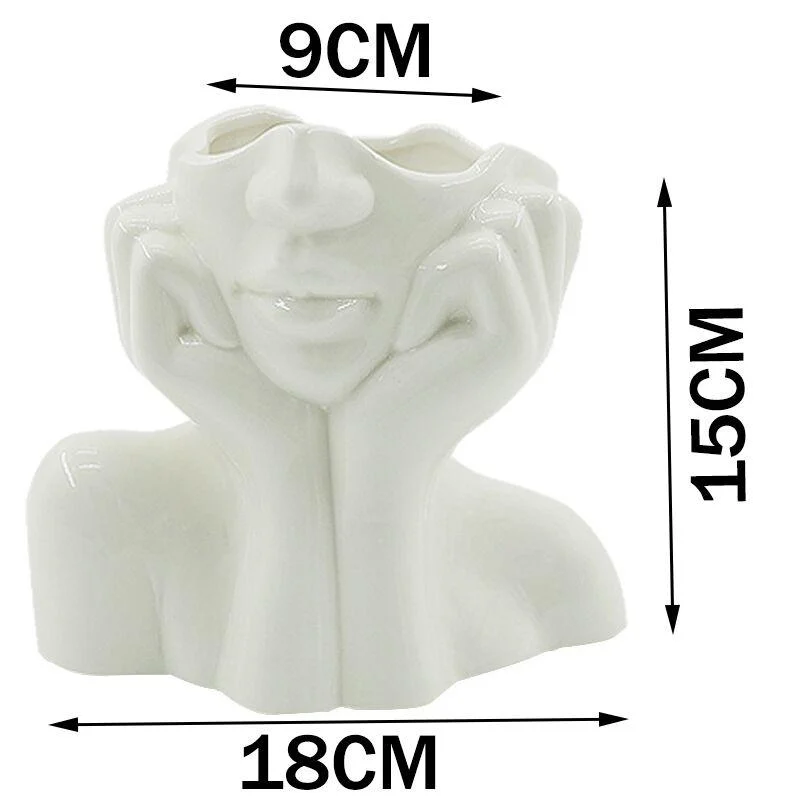 Nordic_Head_Flower_Vase_-_-4354646 Nordic Head Flower Vase -
