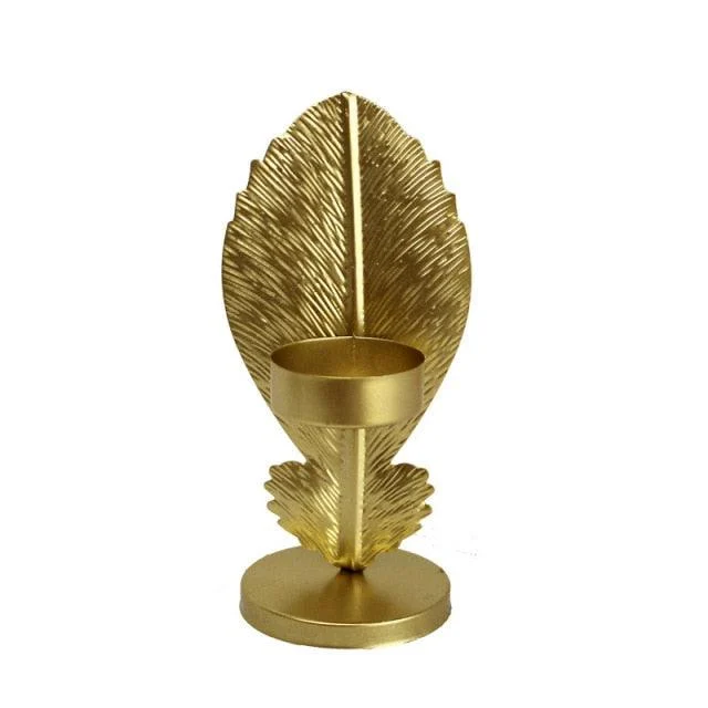 Nordic Leaf Candle Holders -