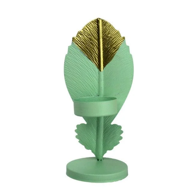 Nordic Leaf Candle Holders -