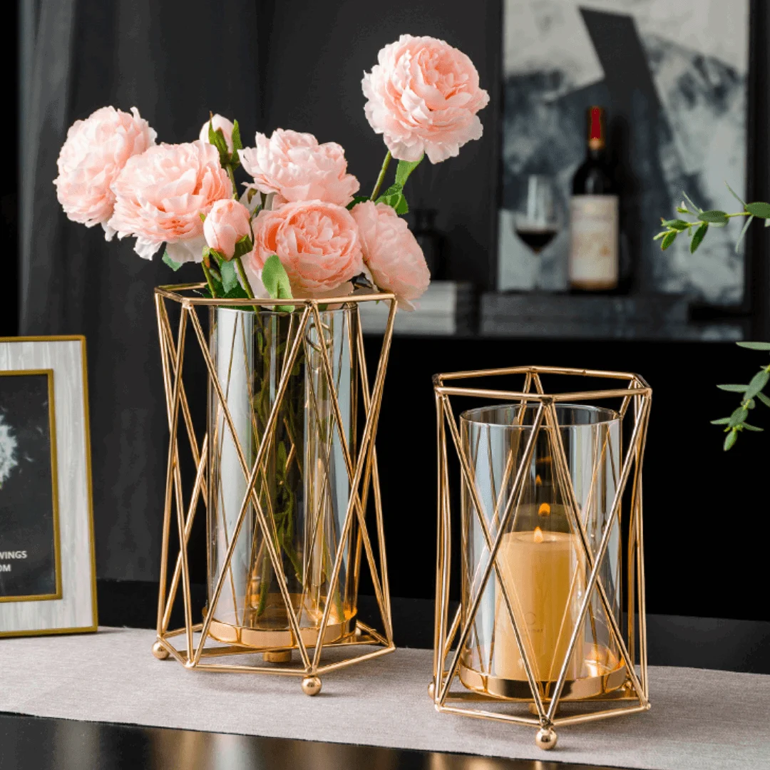 Nordic Metal Flower Vase -