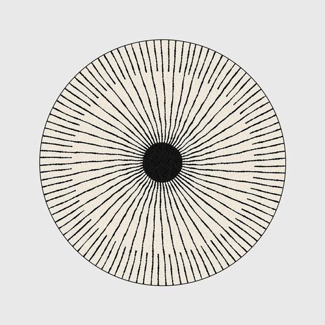 Nordic_Modern_Black_White_Circle_Strip_Round_Geometric_Rugs_and_Carpets_-_-4355705 Nordic Modern Black White Circle Strip Round Geometric Rugs and Carpets -