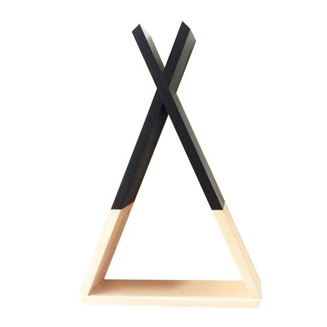 Nordic Nursery Wooden Teepee Shelf -