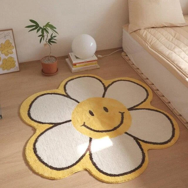 Nordic_Smile_Sunflower_Rugs_Living_Room_Round_Carpet_Decor_-_-4356603 Nordic Smile Sunflower Rugs Living Room Round Carpet Decor -