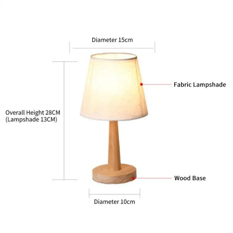 Nordic Wooden LED Table Lamp -