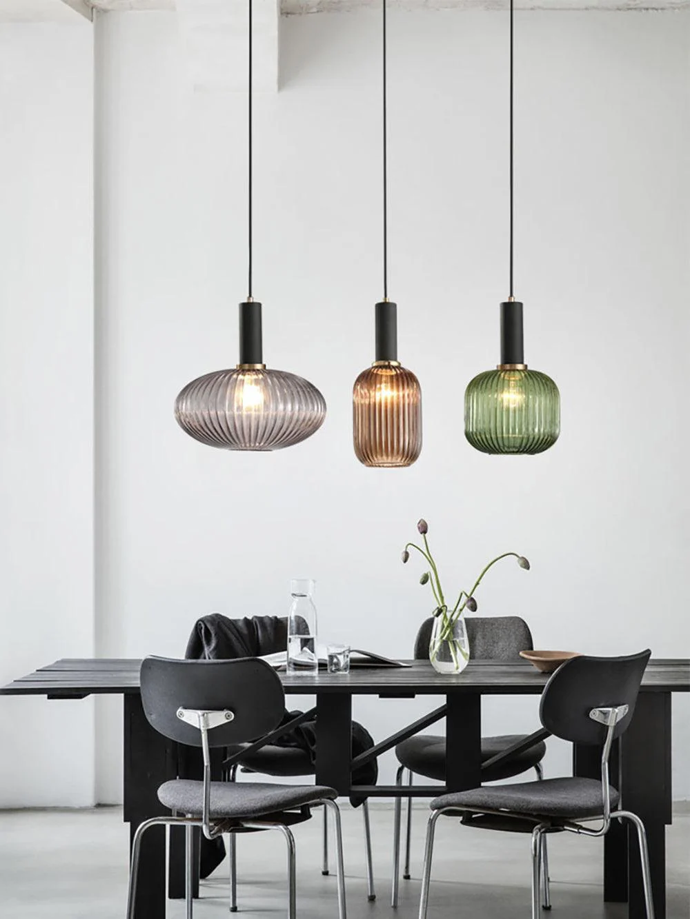 NoridcFlutedGlassPendantLightModernHomeDecor_4 Noridcflutedglasspendantlightmodernhomedecor 4