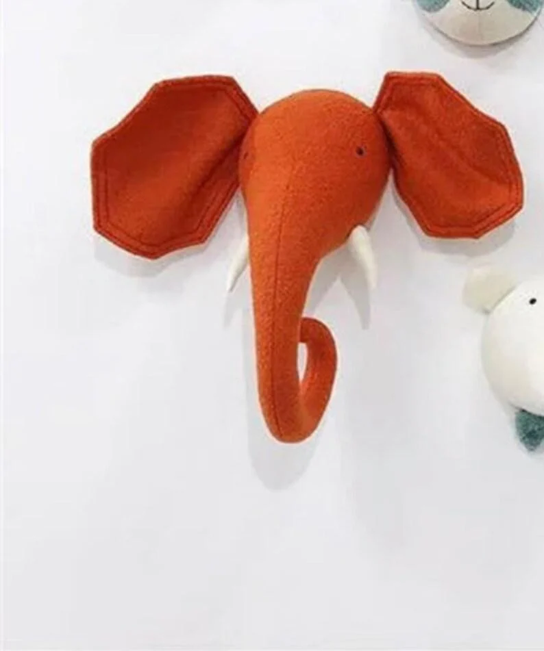 Nursery_Safari_Animal_Head_Wall_Mount_Stuffed_Toys_-_-4357906 Nursery Safari Animal Head Wall Mount Stuffed Toys -