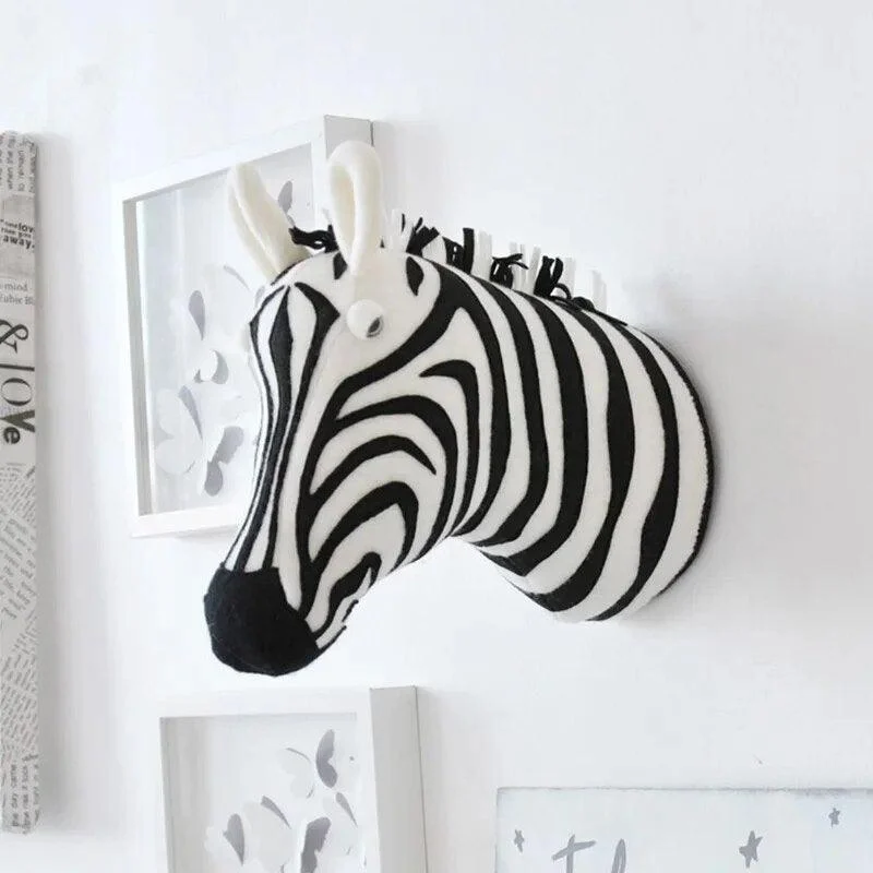 Nursery_Safari_Animal_Head_Wall_Mount_Stuffed_Toys_-_-4357909 Nursery Safari Animal Head Wall Mount Stuffed Toys -