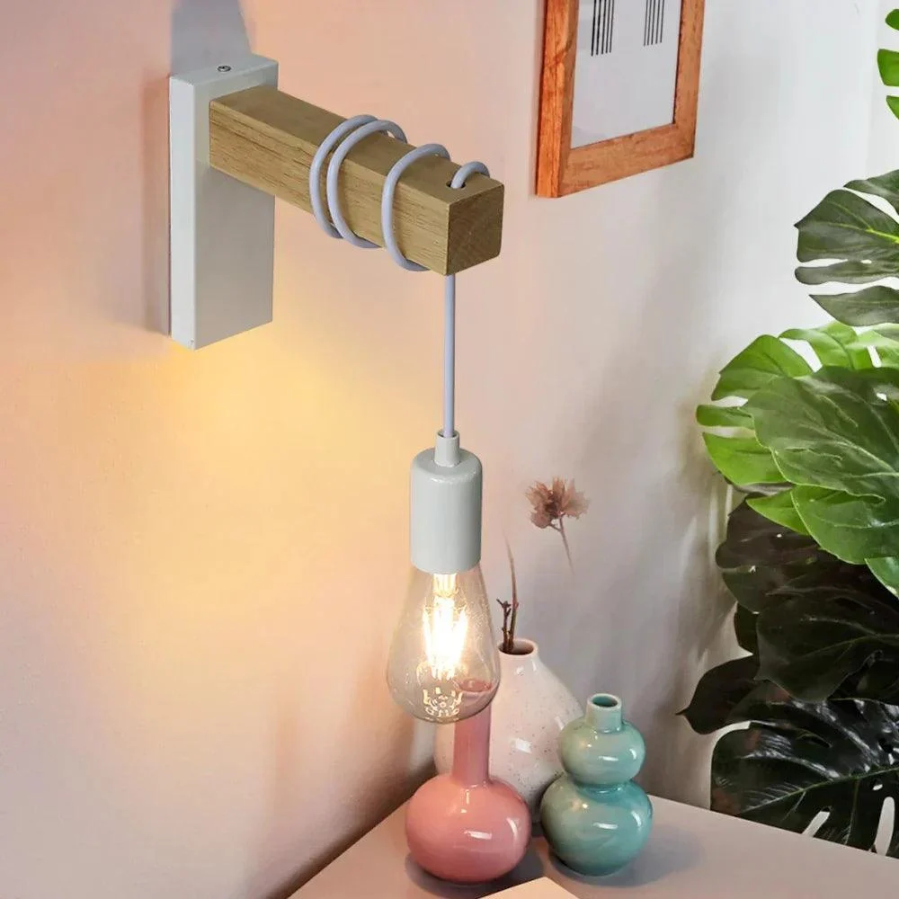 OakMetal-WoodenandMetalWallLamp-Homeko2 OakMetal - Wooden and Metal Wall Lamp - Homeko