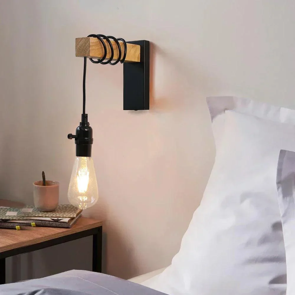 OakMetal-WoodenandMetalWallLamp-Homeko3 OakMetal - Wooden and Metal Wall Lamp - Homeko
