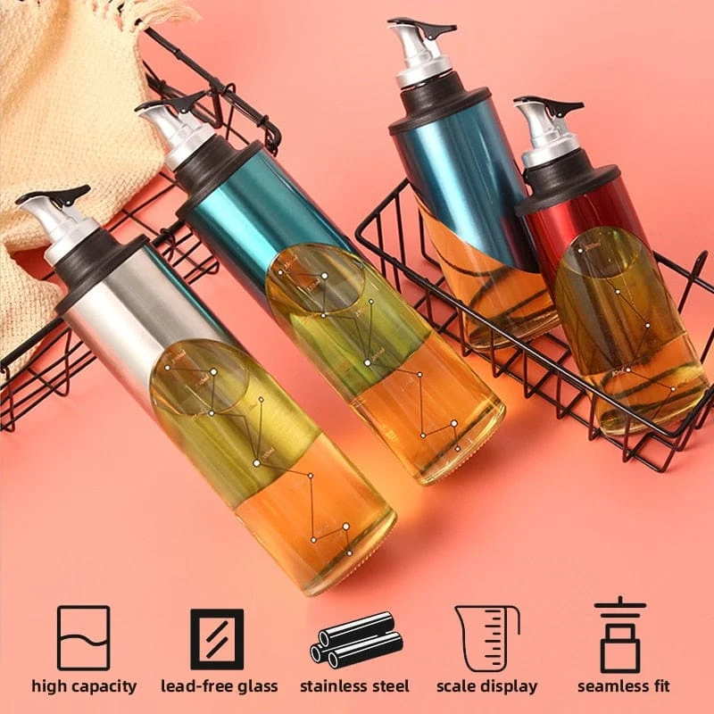 Oil Bottle Cooking Seasoning Sauce Bottle Glass Storage Bottles For Oil And Vinegar Creative Oil Dispenser 537fba3e D650 4155 8b22 04935c685199
