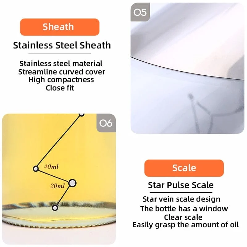 Oil Bottle Cooking Seasoning Sauce Bottle Glass Storage Bottles For Oil And Vinegar Creative Oil Dispenser F2f0b862 Fedb 4e8b 99d9 Fa7791258b15