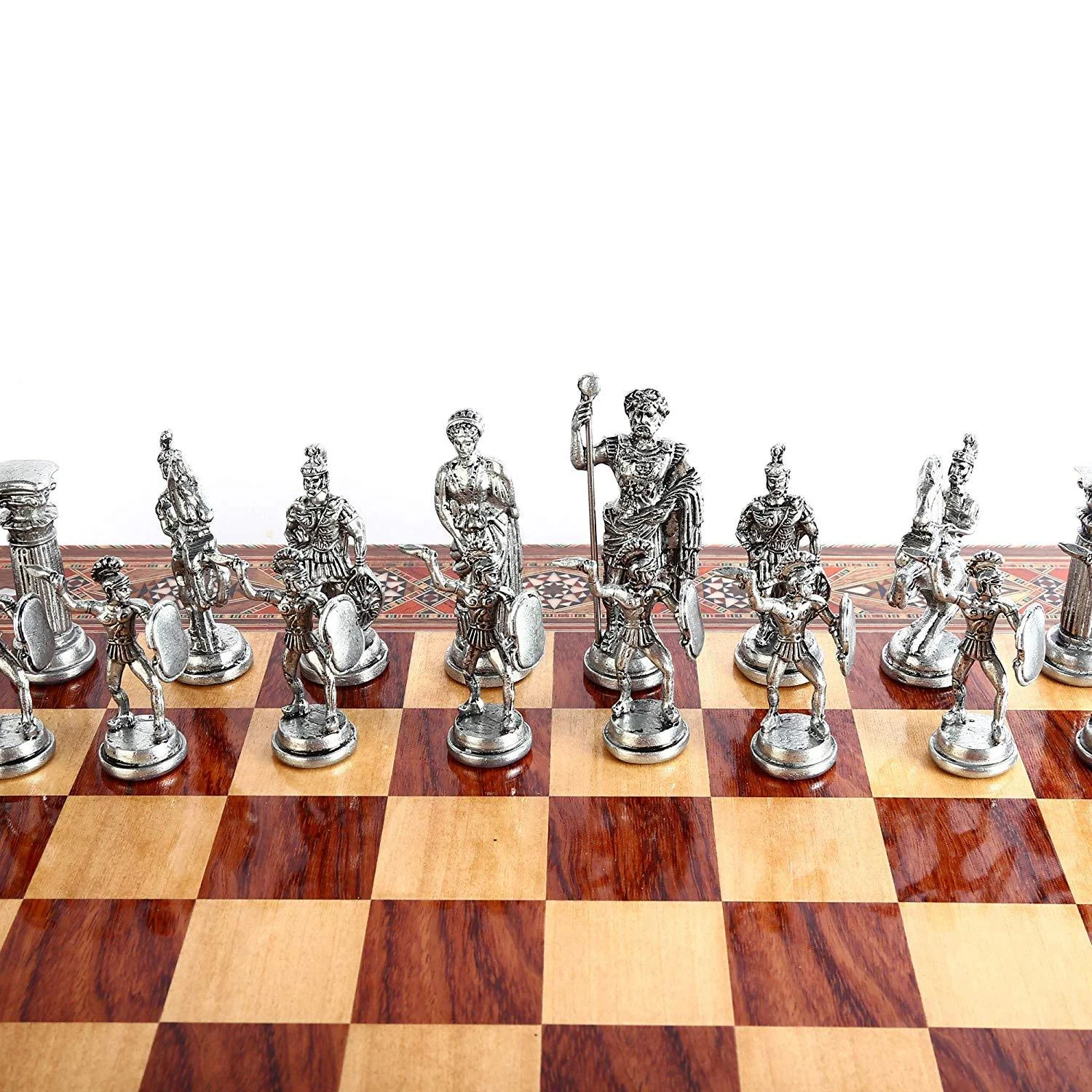 Only_Chess_Pieces_Historical_Antique_Copper_Rome_Chess_Pieces_Sculptures_and_Statues_Board_is_Not_Included_-_-4115828 (Only Chess Pieces) Historical Antique Copper Rome Chess Pieces Sculptures and Statues (Board is Not Included) -