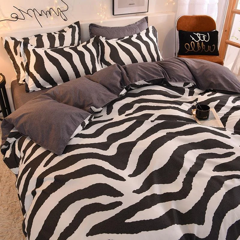 Orange Bedding Set Girls Boys Bed Linen Sheet Plaid Duvet Cover 240x220 Single Double Queen King 46096057 6a05 400f Ae9a D9e01a3701cf