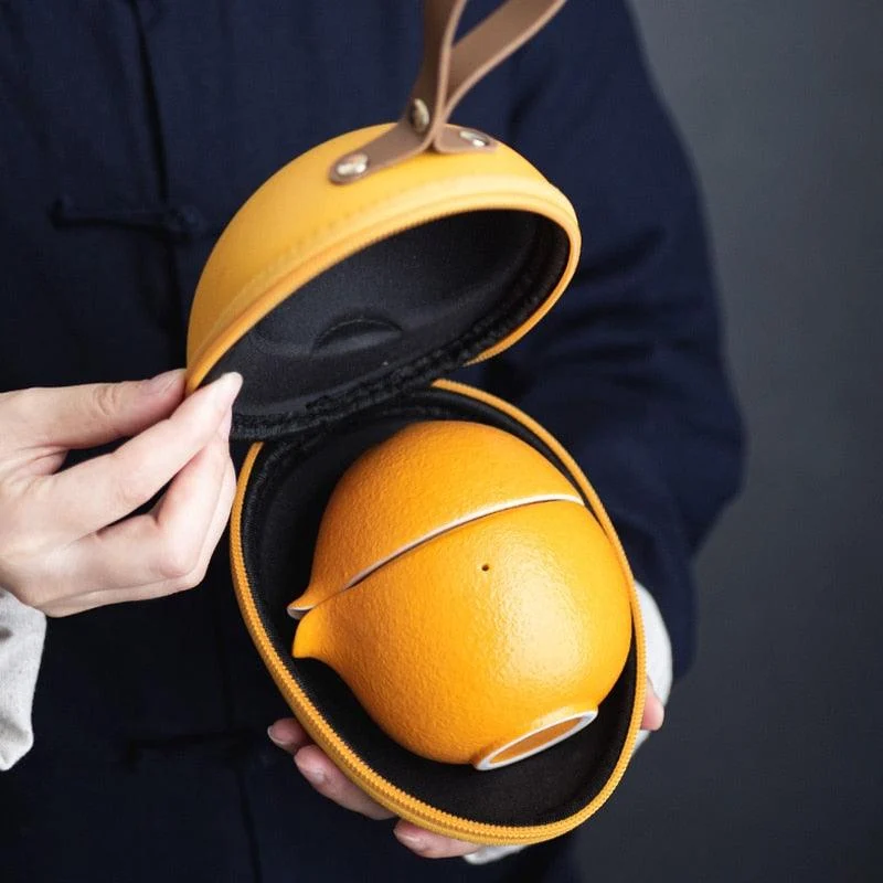 Orange_Shape_Portable_Teapot_Set_-_-4358312 Orange Shape Portable Teapot Set -