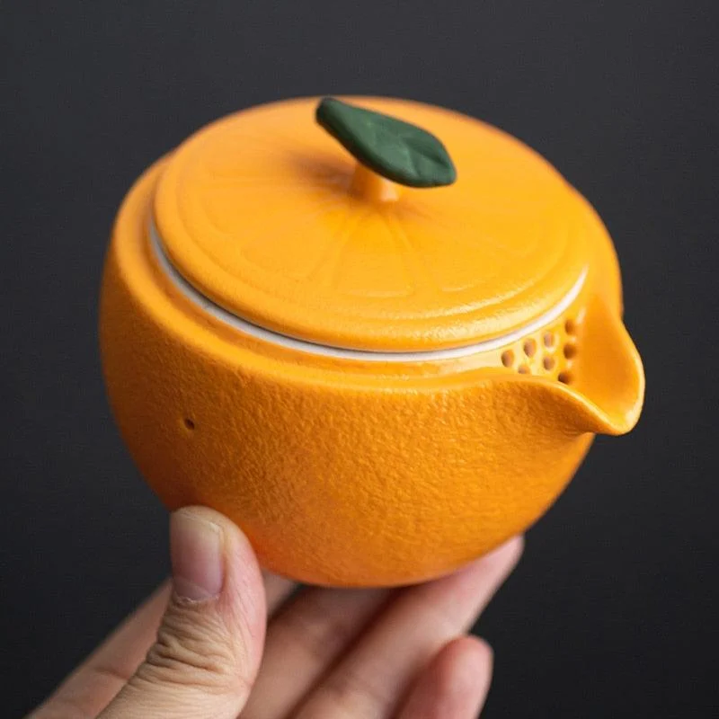 Orange_Shape_Portable_Teapot_Set_-_-4358316 Orange Shape Portable Teapot Set -