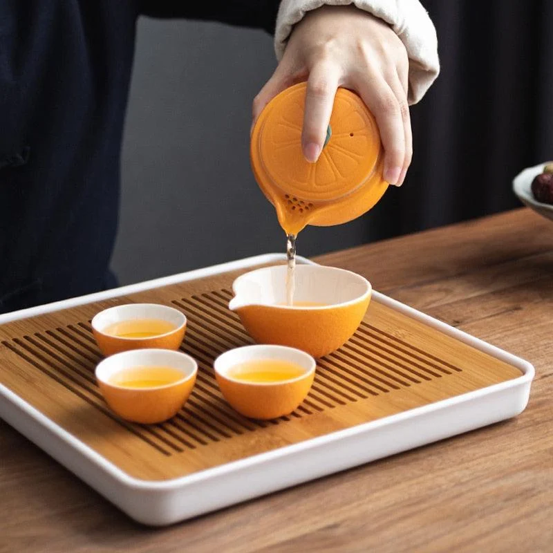 Orange_Shape_Portable_Teapot_Set_-_-4358322 Orange Shape Portable Teapot Set -