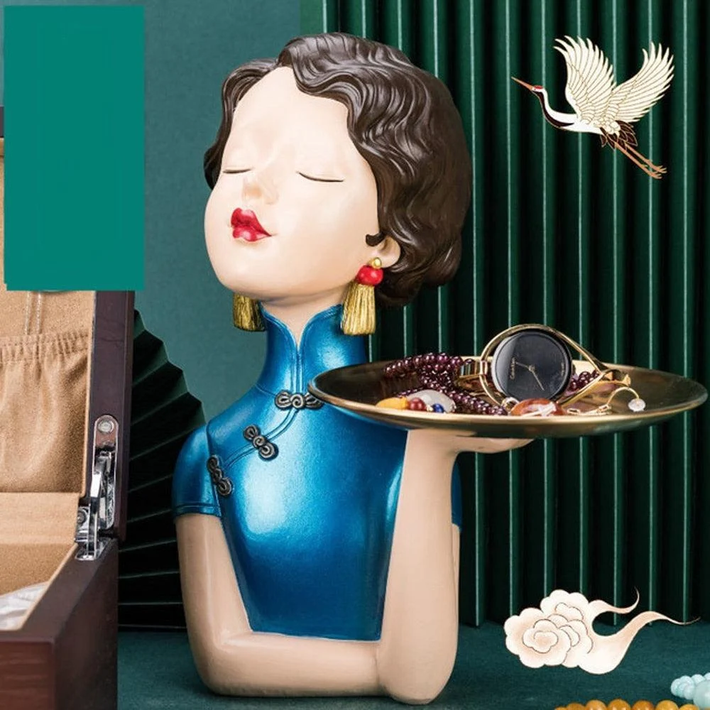 Oriental_Lady_Storage_Tray_Sculpture_-_-4358636 Oriental Lady Storage Tray Sculpture -