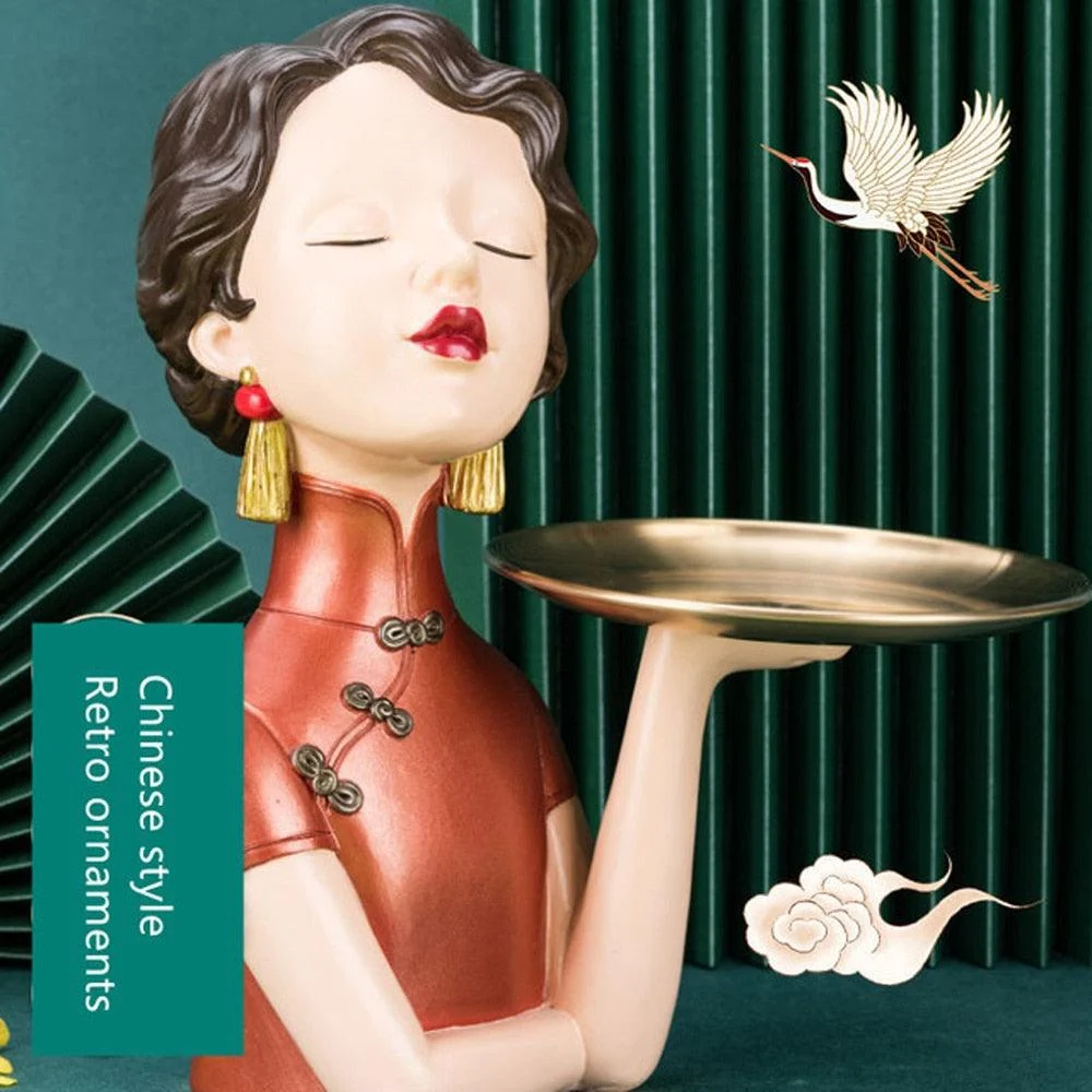 Oriental_Lady_Storage_Tray_Sculpture_-_-4358639 Oriental Lady Storage Tray Sculpture -