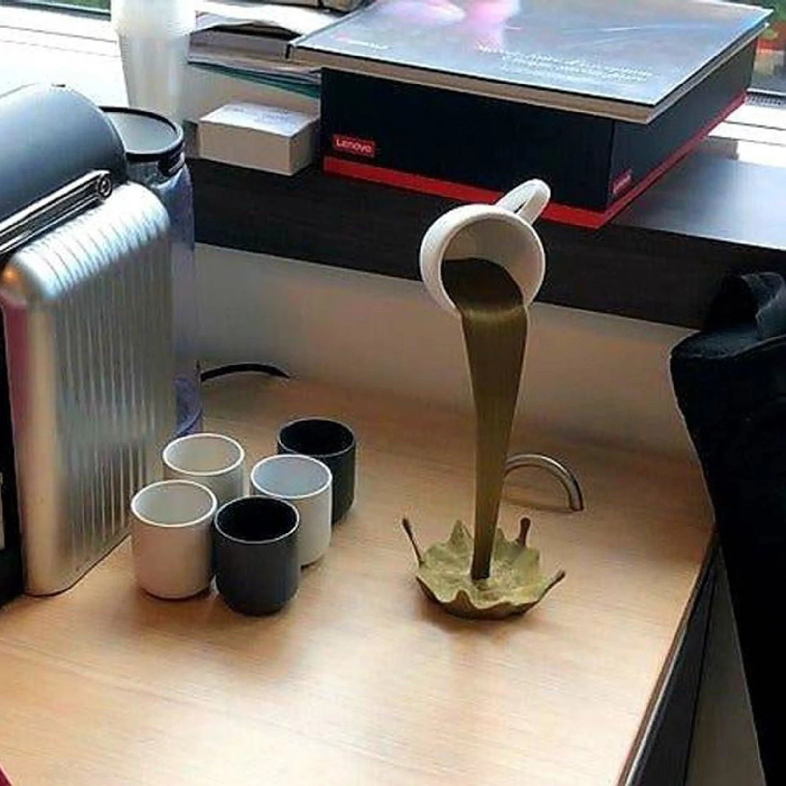 Original_Floating_Spilling_Coffee_Cup_Sculpture_-_-4358810 Original Floating Spilling Coffee Cup Sculpture -