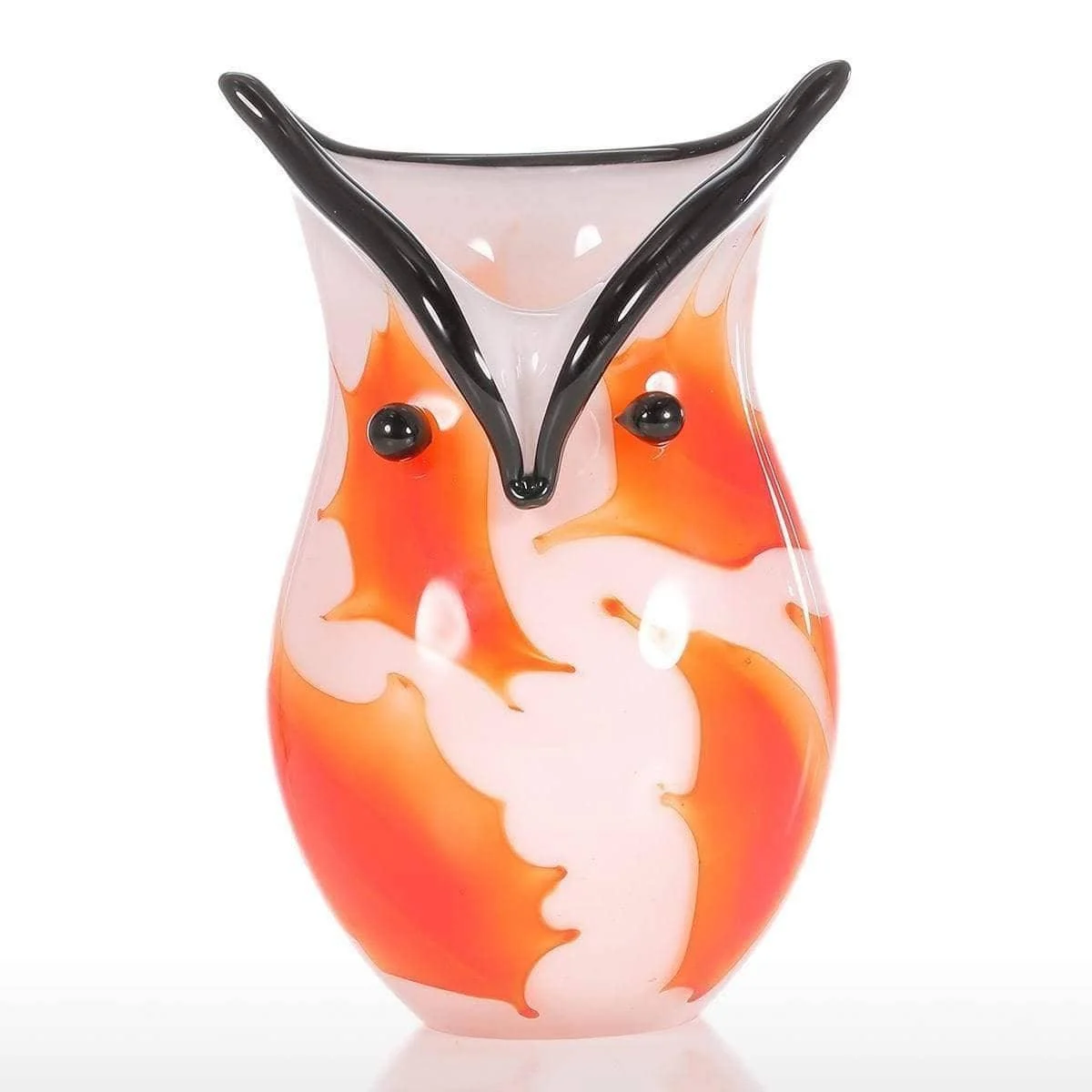 Owl Glass Vase Ornament - Stylish Decor -