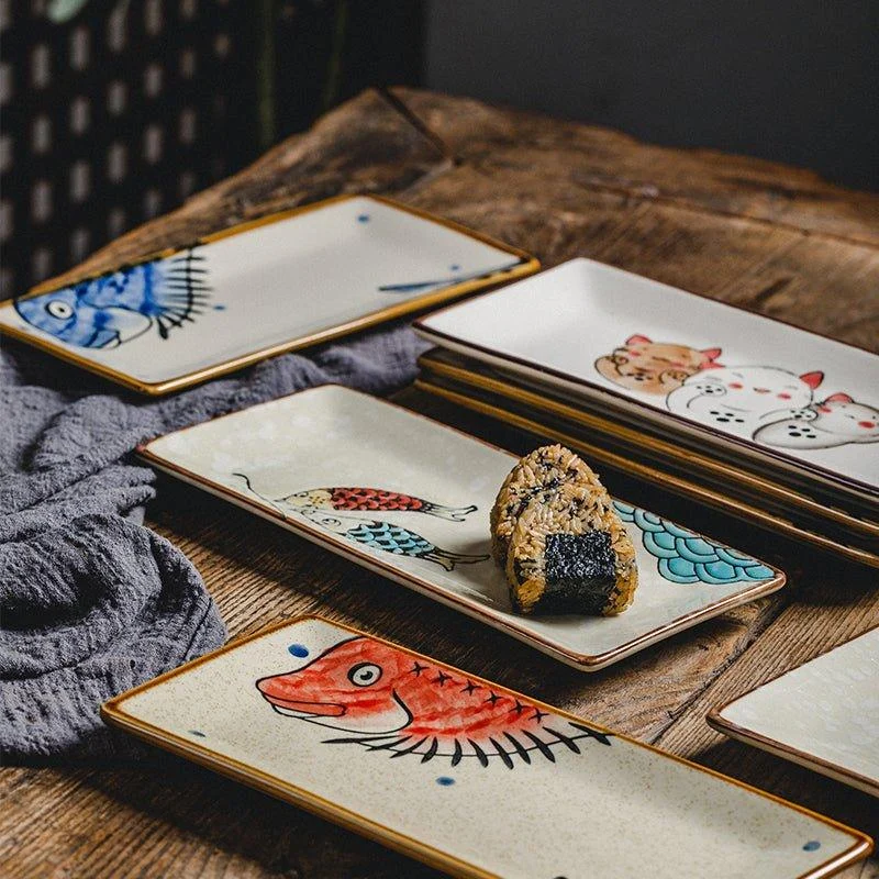 Painted_Ceramic_Sushi_Plates_-_-4359397 Painted Ceramic Sushi Plates -