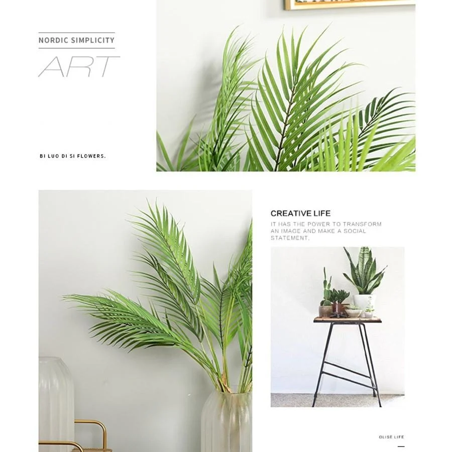 Palm Tree Artificial Leaves Branches Vivid Wild Faux Foliage Fake Plant For Home Wedding Living Room 4b68f914 Ebca 4410 B523 C70e56bfb6bf