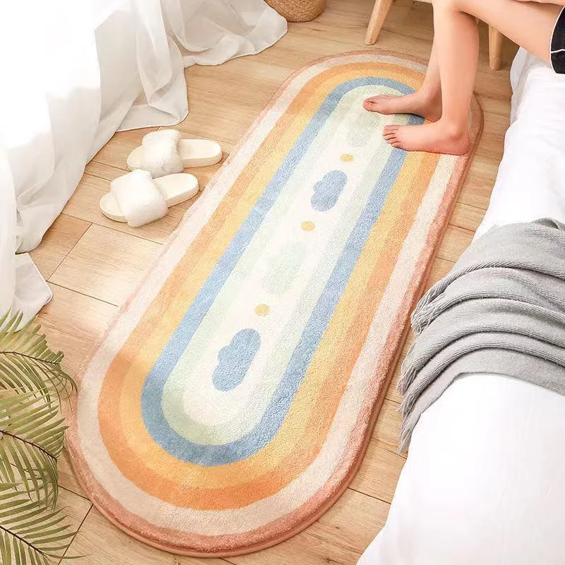PastelPlushBedsideRug-Homeko5 Pastel Plush Bedside Rug - Homeko