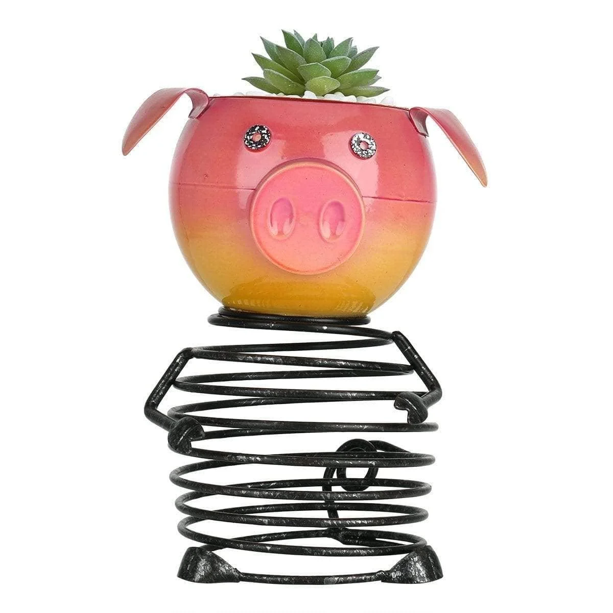 Piggy-Cat-Garden-Plant-Pot-Whimsical-Animal-Decor-5 Piggy Cat Garden Plant Pot Whimsical Animal Decor 5