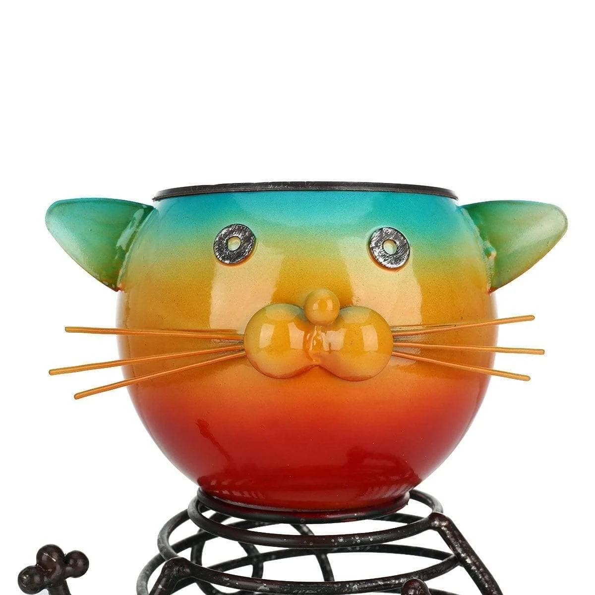 Piggy Cat Garden Plant Pot Whimsical Animal Decor 8