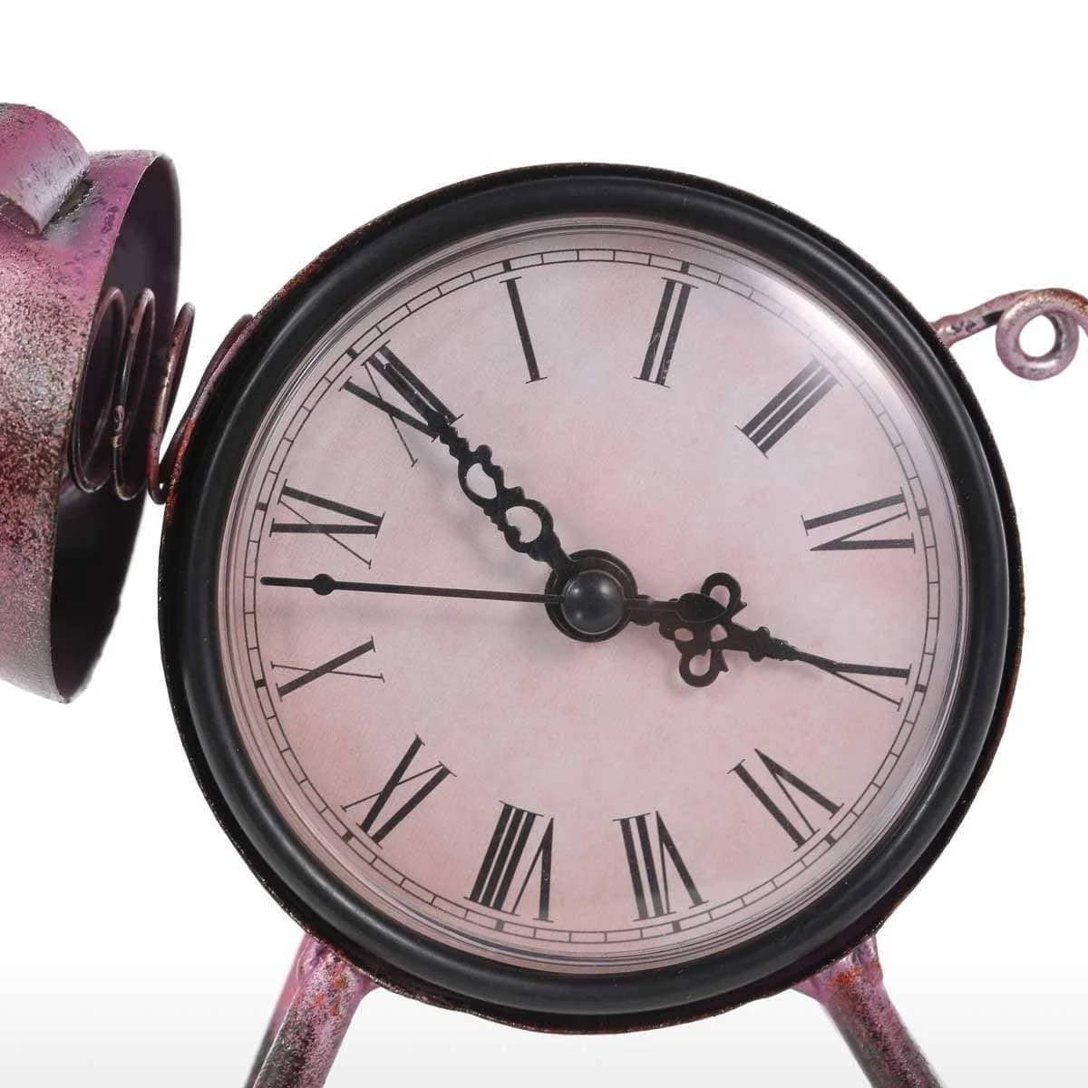 Piggy Metal Decor Table Clock Cute Quirky Home Decoration 4