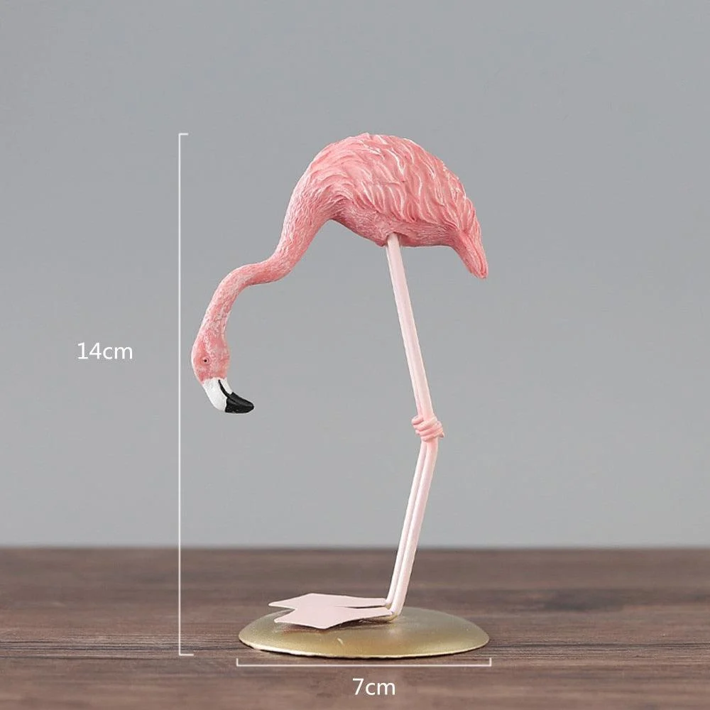 PinkFlamingoFigurine-Homeko6 Pink Flamingo Figurine - Homeko