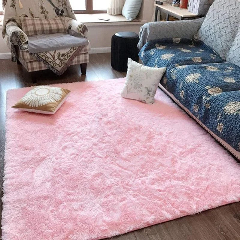 PinkGreyClassicCarpetShaggyRugsforChildrenSoftMatLivingRoom-Homeko3 Pink Grey Classic Carpet Shaggy Rugs for Children Soft Mat Living Room - Homeko