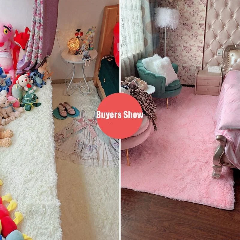 PinkGreyClassicCarpetShaggyRugsforChildrenSoftMatLivingRoom-Homeko5 Pink Grey Classic Carpet Shaggy Rugs for Children Soft Mat Living Room - Homeko